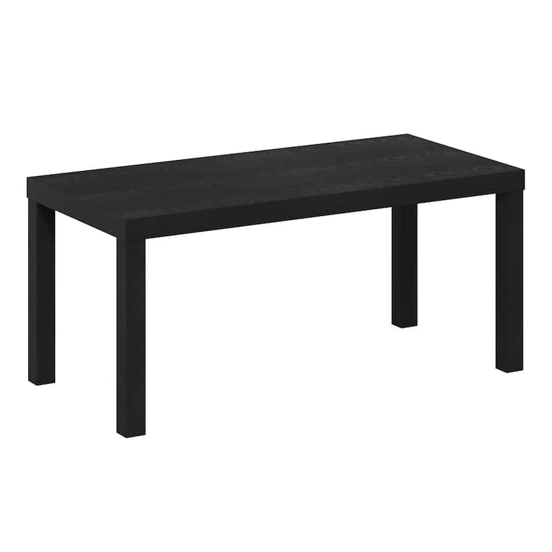 Furinno Classic Simple Coffee Table for Living Room, Black - Black
