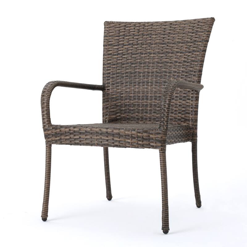 Christopher Knight Home Benhill Outdoor Contemporary Wicker Stacking Chairs (Set of 4)