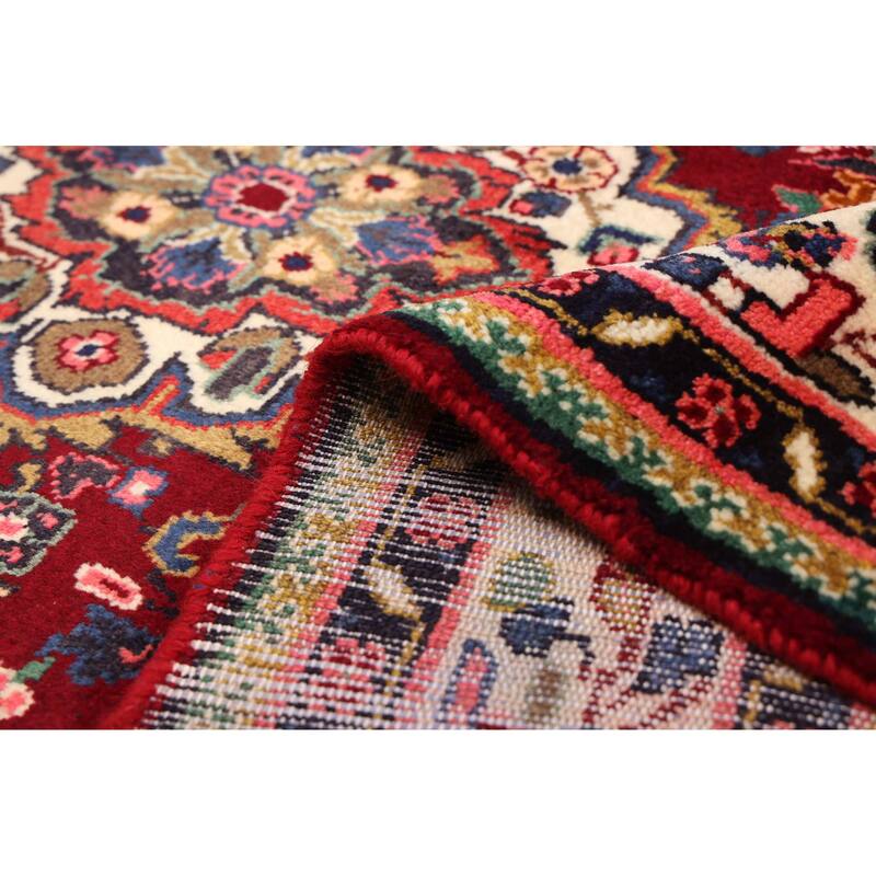 ECARPETGALLERY Hand-knotted Anadol Dark Red Wool Rug - 3'11 x 7'11