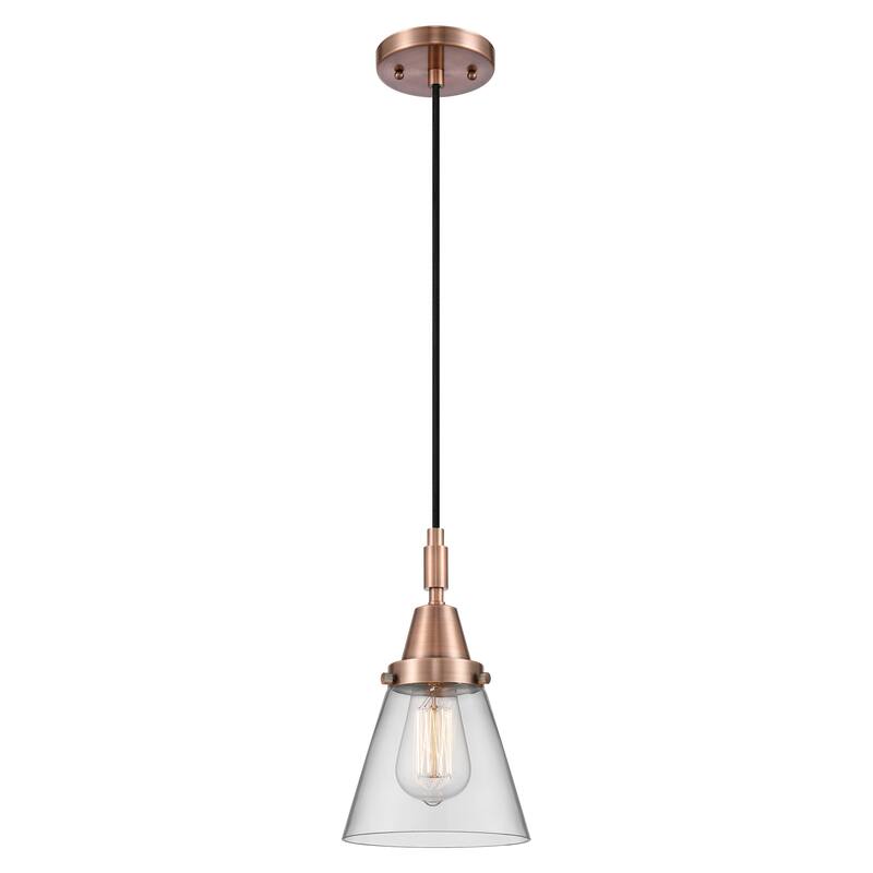 Innovations Lighting 447-1P-G62 Cone 6" Wide Mini Pendant with Clear