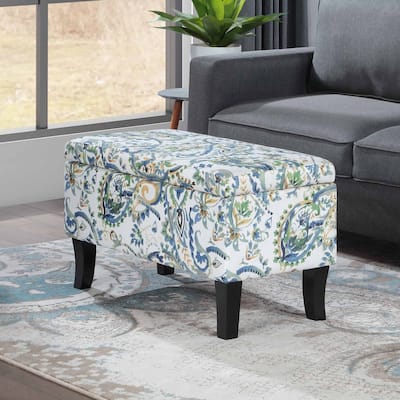 Upholstered Storage Ottoman with Hidden Storage Space for Compact Living, Seating, and Stylish Room Organization