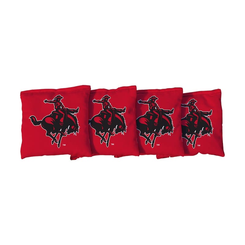 Northwestern Oklahoma State Rangers Red Cornhole Bags - All-Weather Resin Filled