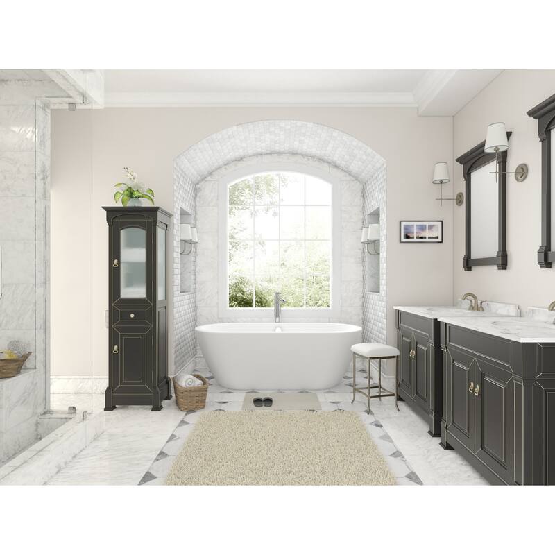 Wyndham Collection Soho 60" Free Standing Acrylic Soaking Tub with
