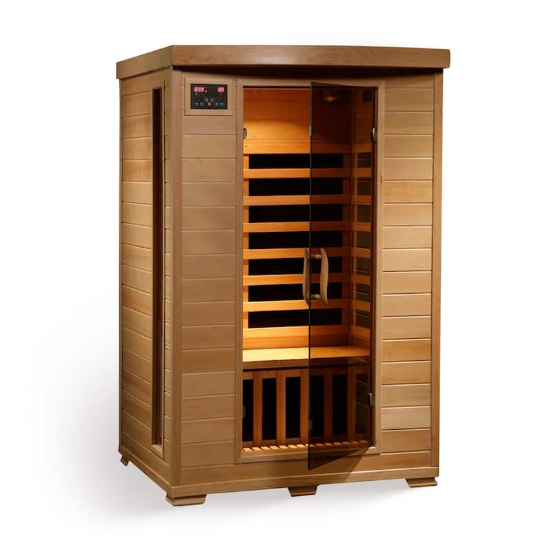 HeatWave Coronado 2-Person Hemlock Infrared Sauna with 6 Carbon Heaters