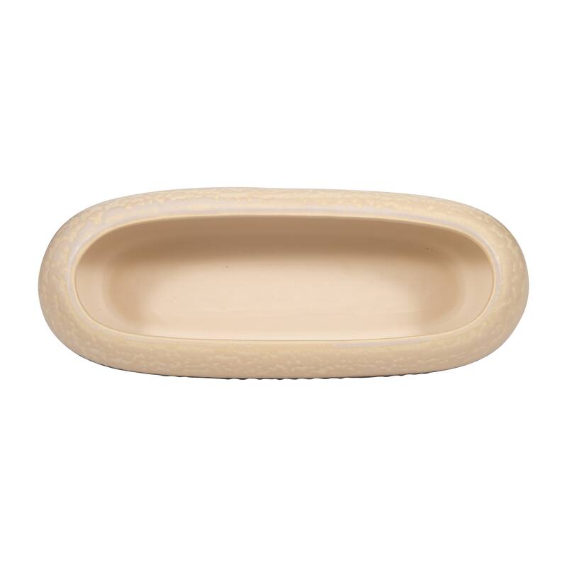 Sagebrook Home's Alondra Stoneware Ceramic Bowl - Exquisite Home Decor for Modern Tables - 20" x 8" x 6"