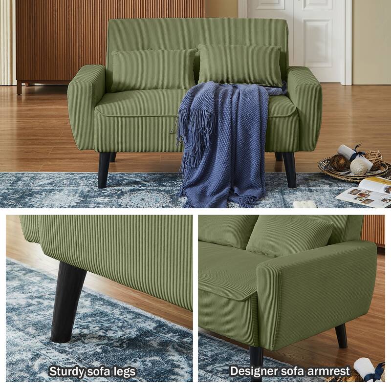 4-Piece Living Room Sectional Sofa Set with Loveseat and Chair