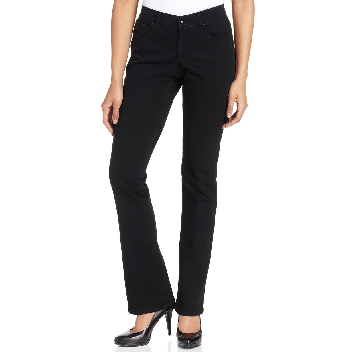 style co petite jeans tummy control