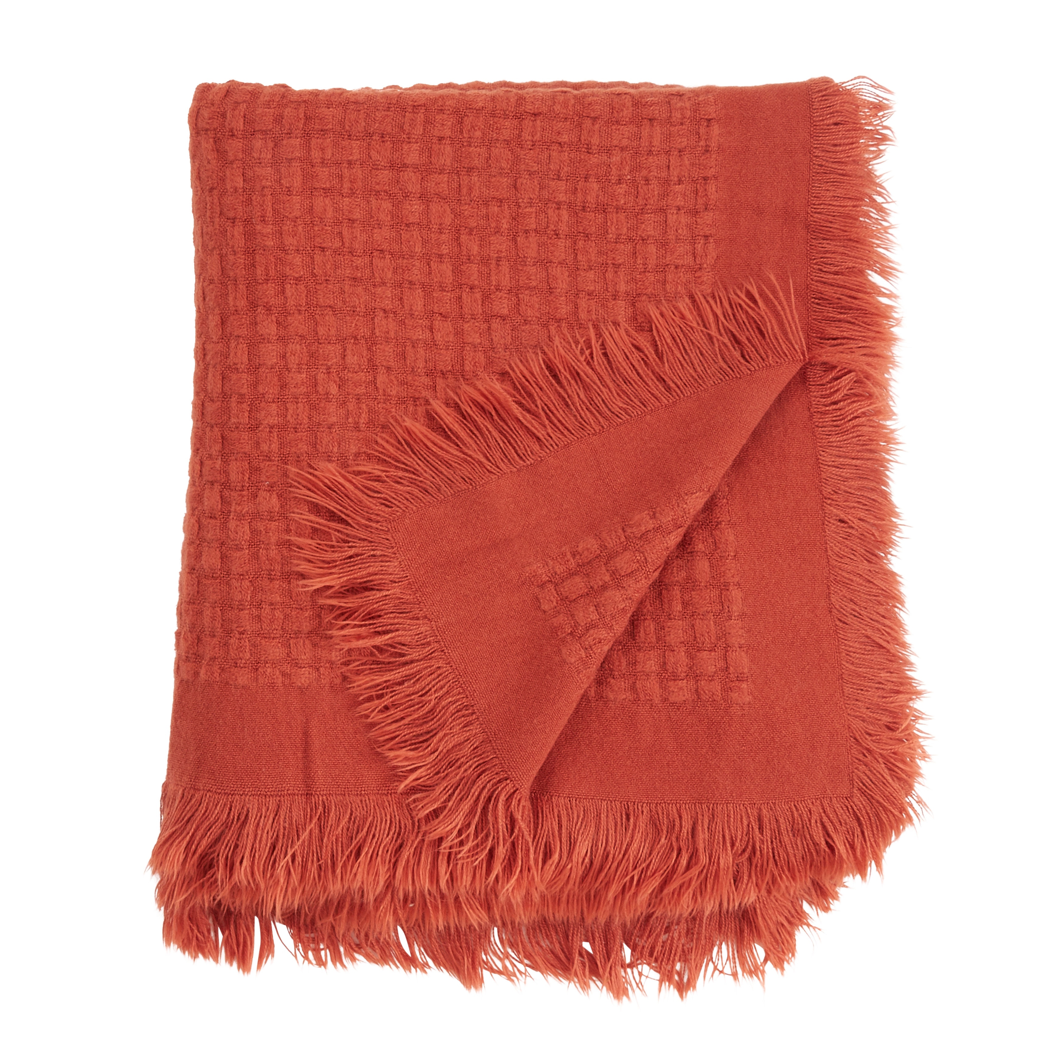 Waffle Weave Textured Cozy Throw Blanket for Bed or Couch-image