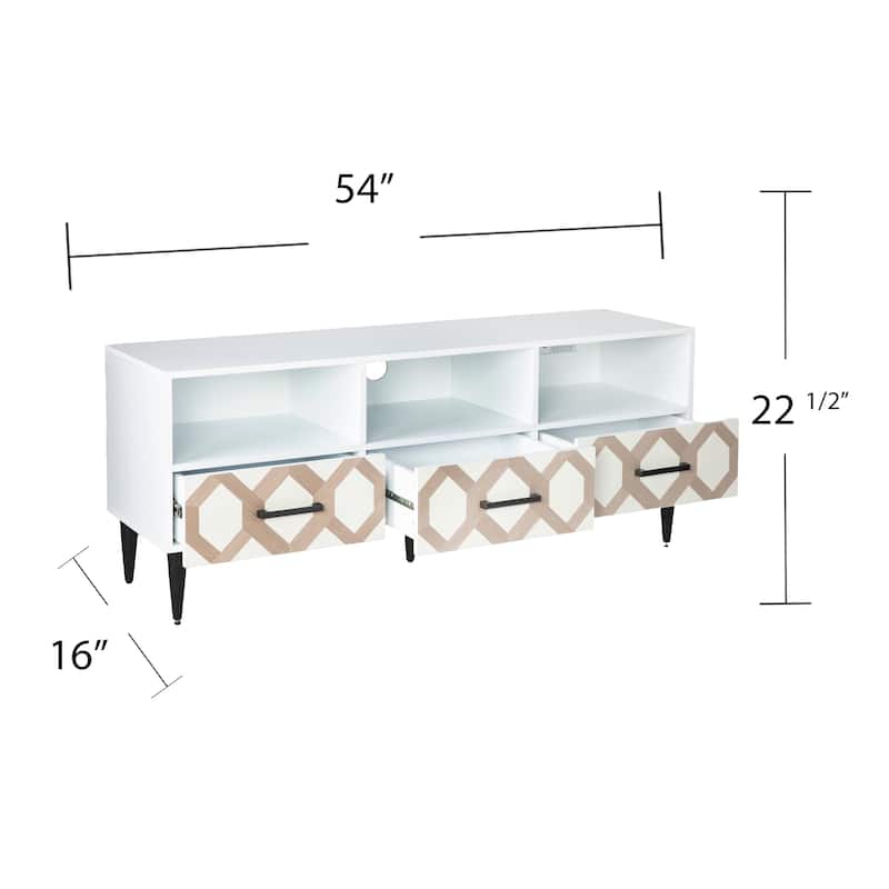 SEI Furniture Eltisley TV Stand with Storage for TV's up to 52" - 54 inches in width