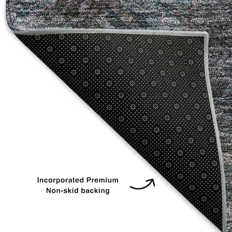 Premium Washable Super Soft Contemporary Abstract Mayfield Rug