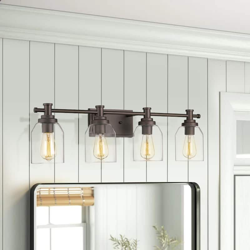 4-light Vanity Light, Wall Sconces, Bathroom Vanity Lights - ‎29.5"L x 9.2"W x 7"H