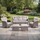 Option Brown Wicker & Beige cushion