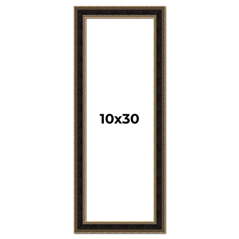 10x30 Frame Gold Antique Vintage Sold Wood Picture Frame | 1.75 Inch