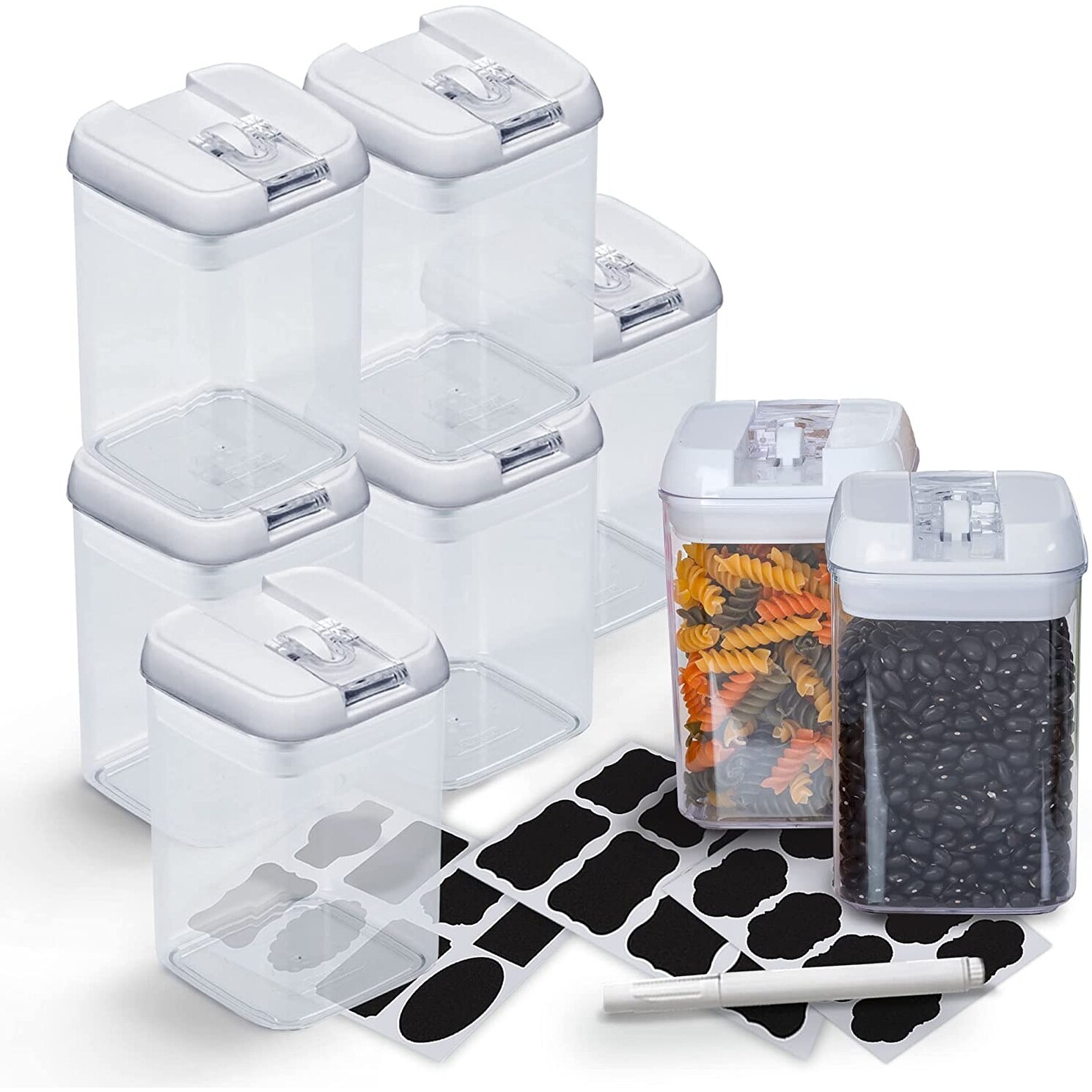 Cheer Collection Set of 24 Airtight Food Storage Containers - On Sale - Bed  Bath & Beyond - 36681846