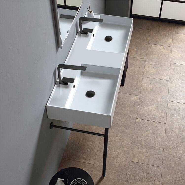 Nameeks Scarabeo 5143-CON-TwoHole Teorema 2.0 47-5/8" Rectangular