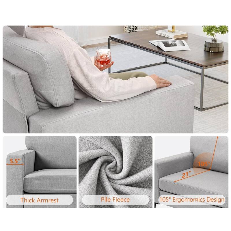83" Oversized Sofa