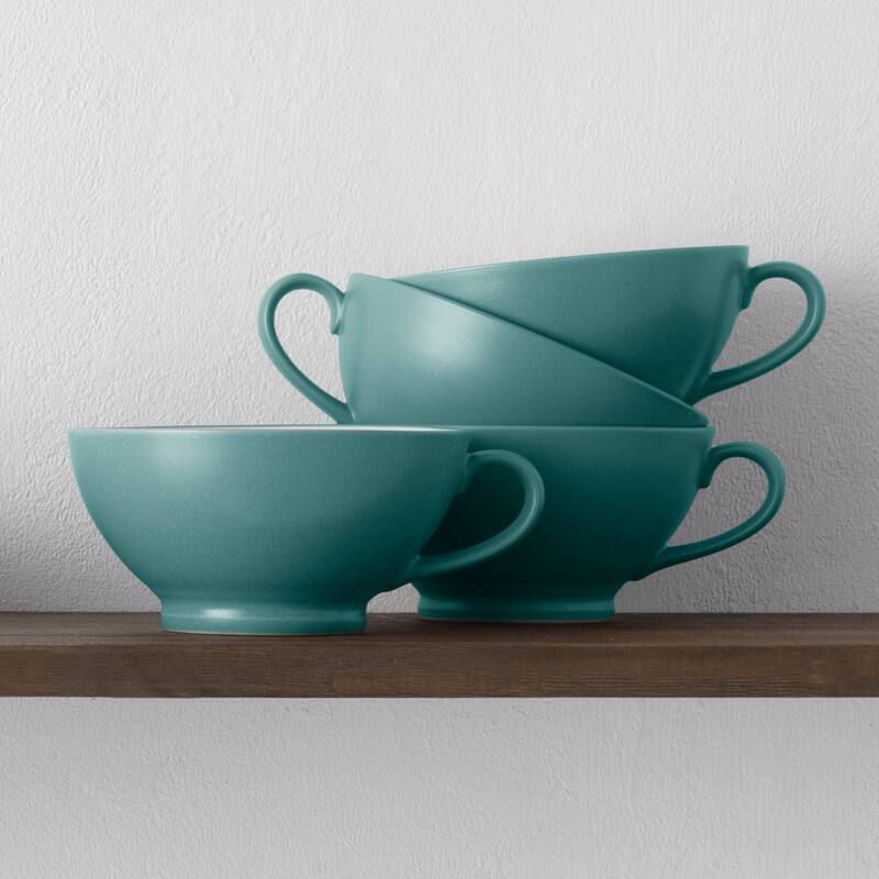 Noritake Colorwave Set Of 4 Handled Bowls, 5-1/2", 18 Oz.