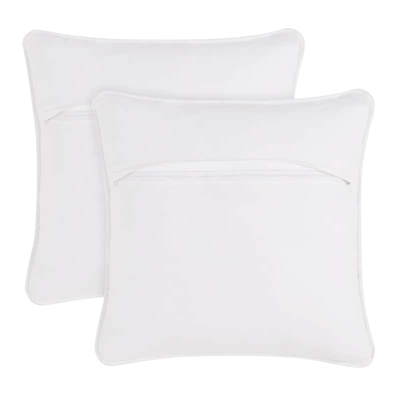 Boho Living Jada Braided Cotton/Jute Throw Pillow Covers