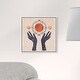 preview thumbnail 20 of 62, Alchemy, Boho Sun and Moons Modern Blue Canvas Wall Art Print for Bedroom