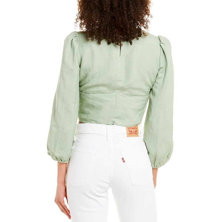 Capulet Anais Linen Blend Wrap Top Overstock 31097963 M