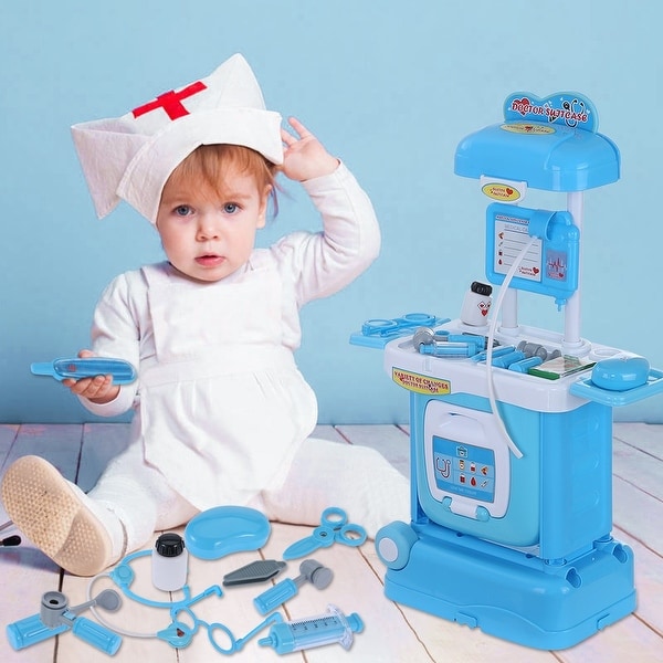 Baby playing hot sale doctor set