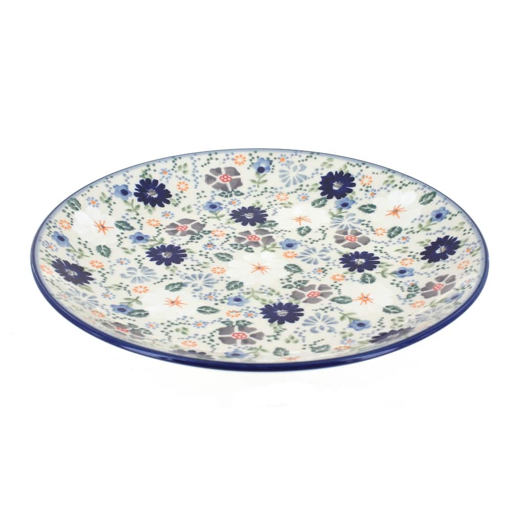 Blue Rose Polish Pottery Manufaktura Dinner Plate