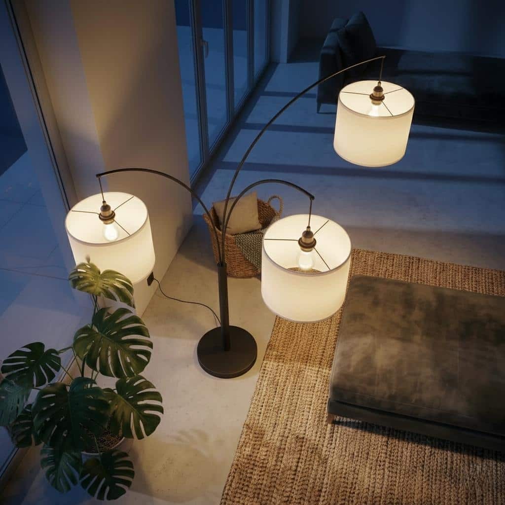 Luminary Arc Triple Arm Floor Lamp