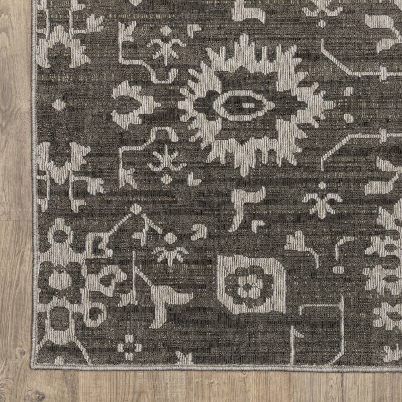 HomeRoots Oriental Traditional Rectangle Area Rug