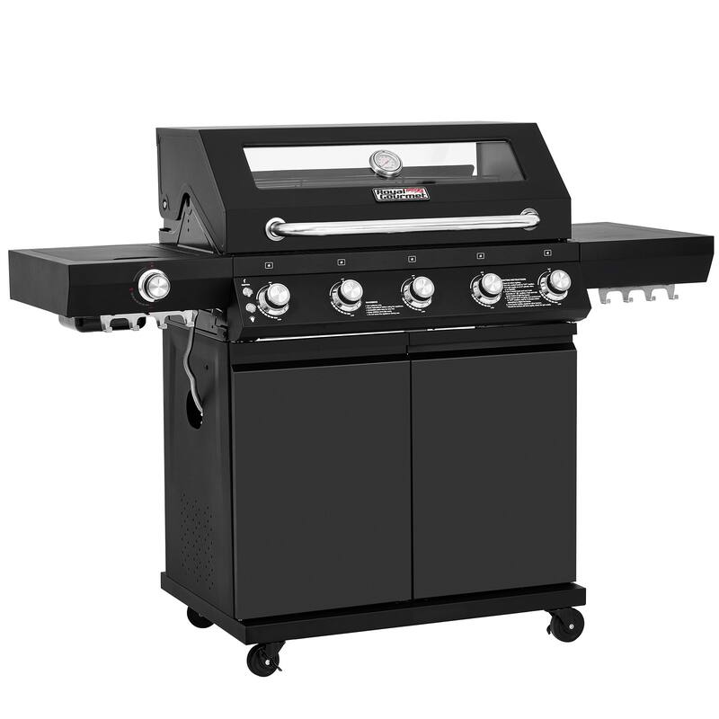 Royal Gourmet GEA5001H 5-Burner Gas Grill, With Infrared Side Burner