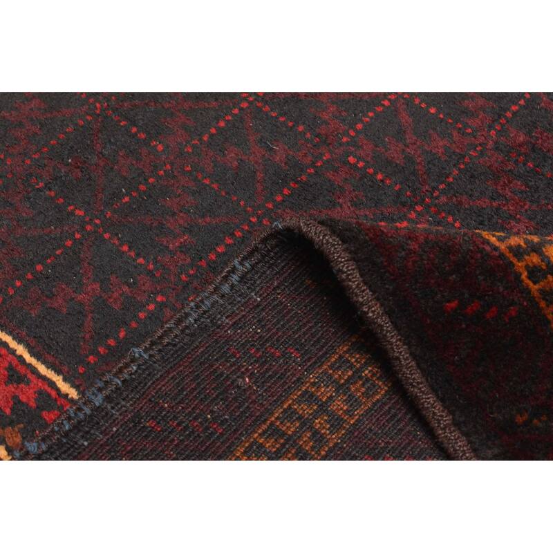 ECARPETGALLERY Hand-knotted Teimani Dark Brown Wool Rug - 3'1 x 4'8