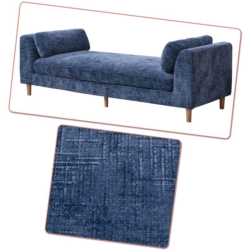 Chenille Upholstered Leisure Bench, for use at the end of beds, entryways, living rooms, and under windows