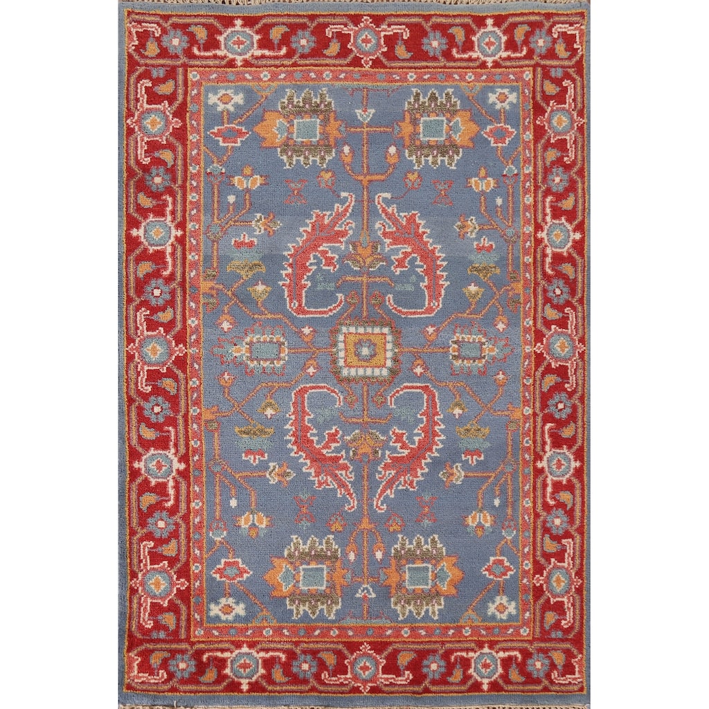 Heriz Serapi Indian Rug Handmade Wool Carpet - 3'11"x 5'10"