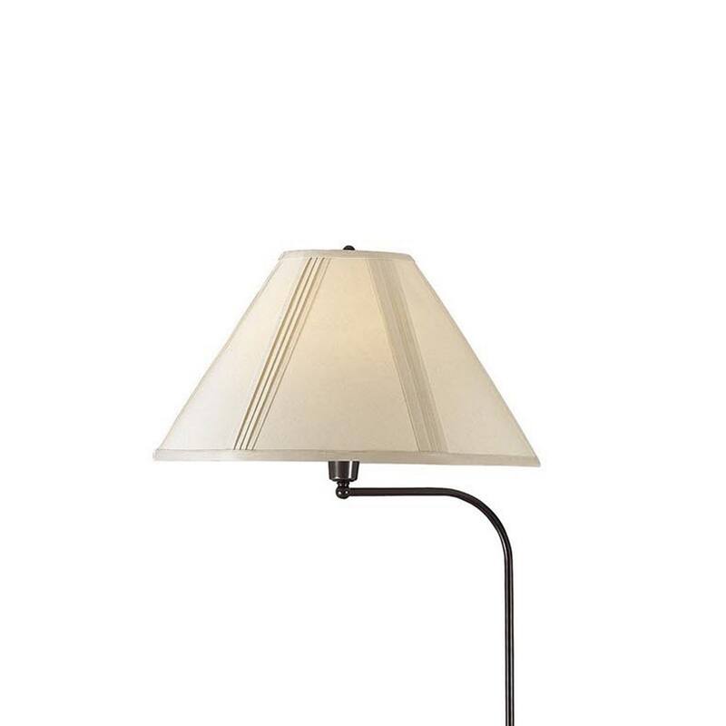 3 Way Metal Floor Lamp with and Adjustable Height Mechanism, Bronze