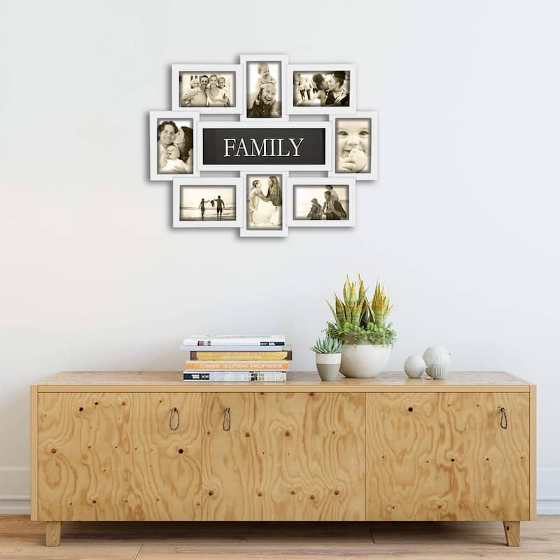 HELLO LAURA 12 Opening Decorative Wall Hanging Collage Picture Photo Frame - N/A