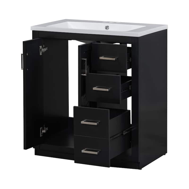 30 inches Freestanding Bathroom Vanity Set with Integrated Sink