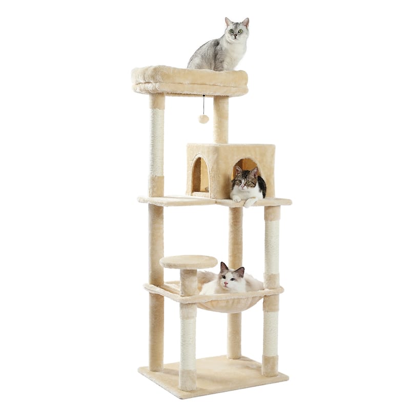 Cat Tower With Sisal Covered Scratching Posts