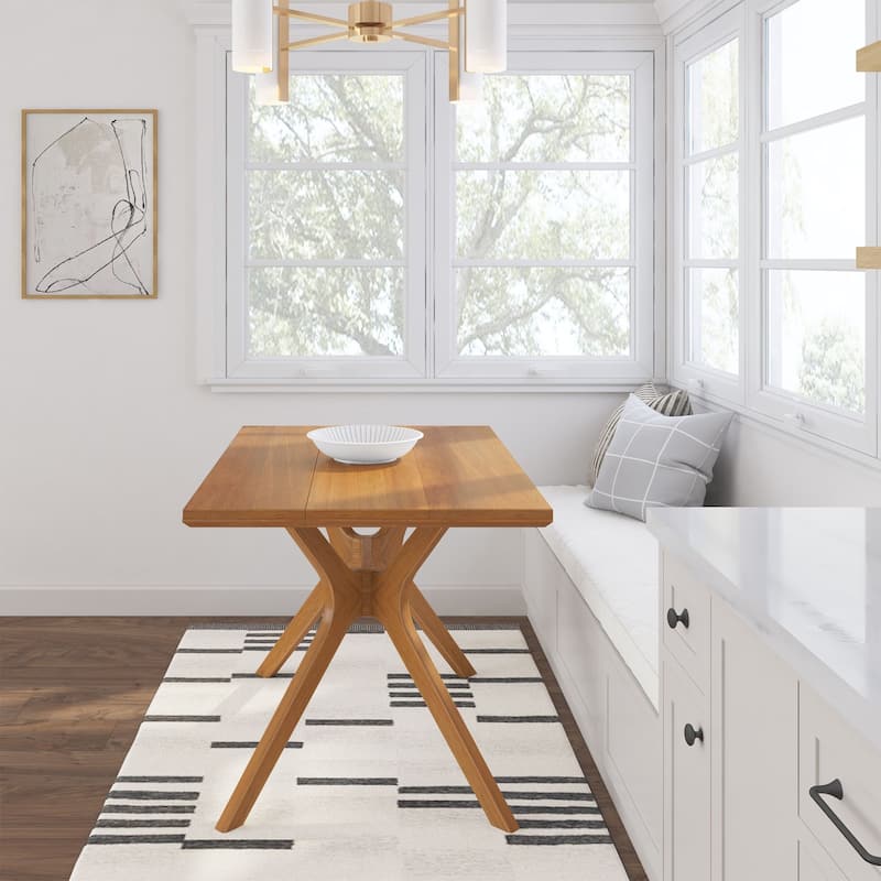 Plank and Beam Verso Rectangular Solid Wood Dining Table - 48"