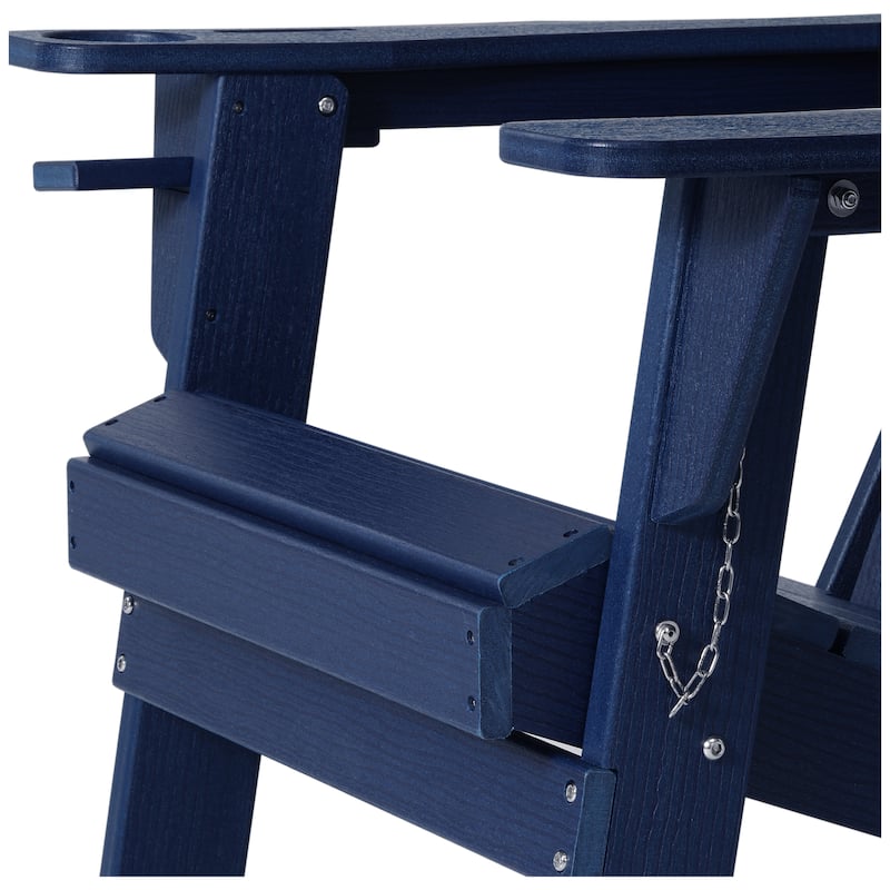 Polytrends Alvaro Outdoor Adirondack Chair with Cup Holder