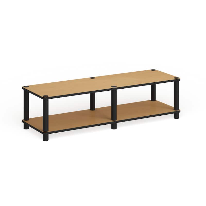 Porch & Den Delancey Wide TV Stand - Brown - Cherry Finish - Modern & Contemporary