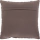 preview thumbnail 3 of 1, Annika Hair on Hide Leather Striped Throw Pillow