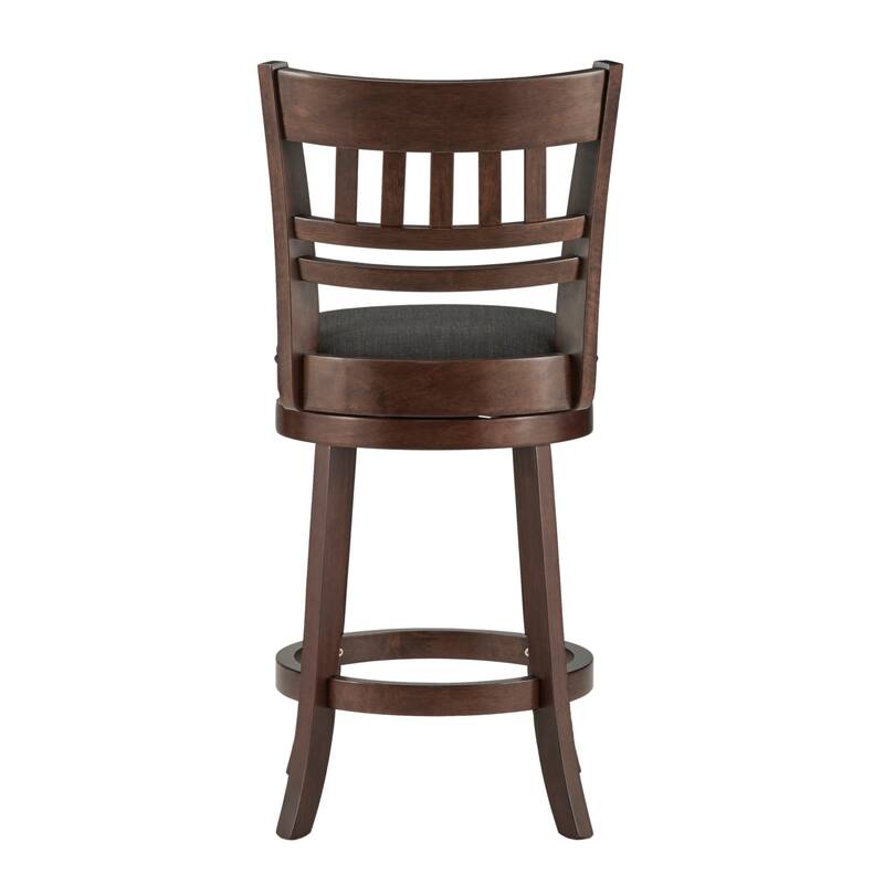 Verona Linen Lattice Back Swivel 24-inch Counter Height Stool by iNSPIRE Q Classic