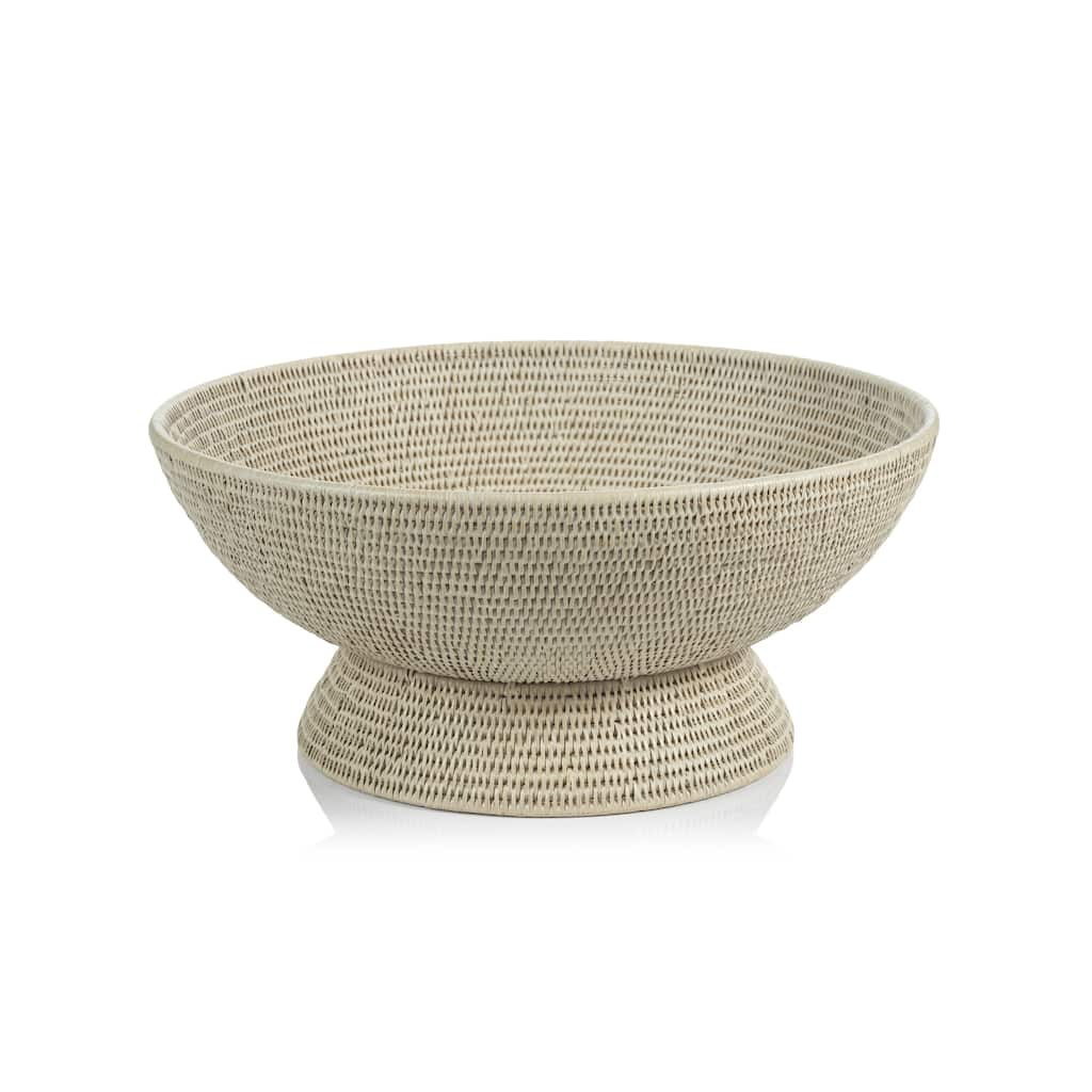 Surbiton Large Rattan Footed Bowl - 24" x 15.5" x 10.75"