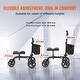 preview thumbnail 4 of 12, Folding Knee Scooter Leg Recovery Scooter for Broken Ankle Foot Injuries