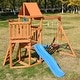 preview thumbnail 5 of 12, Toddlers Solid Wood Playground Playset Swing Set for Outdoor