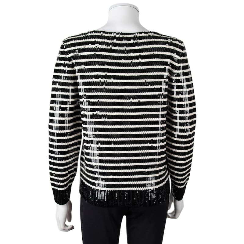 Celine Sequin Embroidered Mariniere Sweater