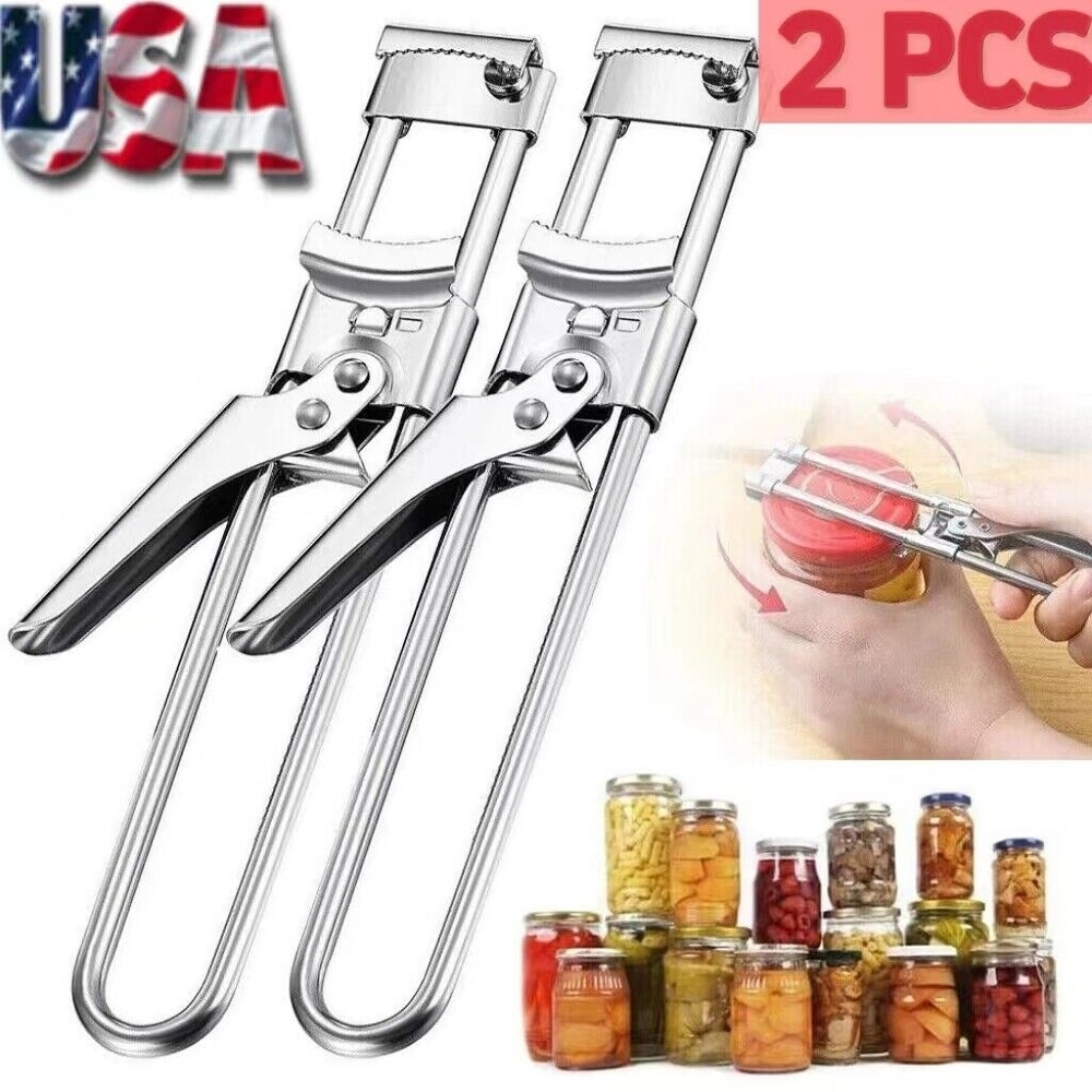 Can Opener Jar Lid Bottle Remover Tool Easy Twist Off Stainless