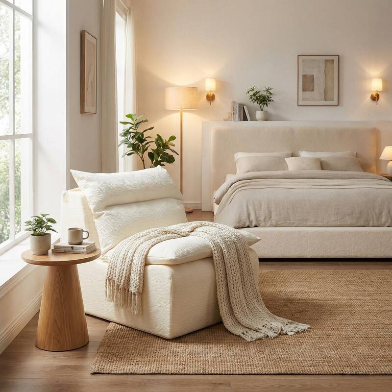 HOMYLIN 35.43" Lounge Chair, Single Seat Upholstered Sofa Chair