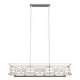 preview thumbnail 2 of 20, Hunter Langwood 6-Light Linear Chandelier - Dining Room, Kitchen Island, Cage - Contemporary, Modern Farmhouse, Shabby Chic