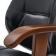 preview thumbnail 6 of 16, Samuel Bamboo Office Chair w/ Armrest