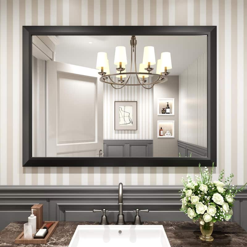 KIOTEE Full size Metal Bathroom Mirror with 5-Year Warranty